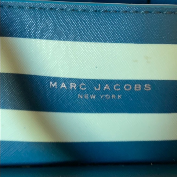 Marc Jacobs Blue Leather Purse/Tote - Picture 6 of 8